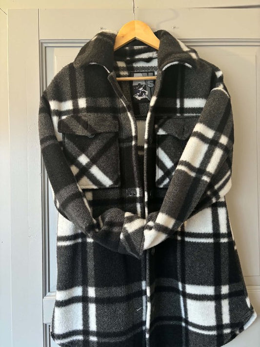 Black white coat