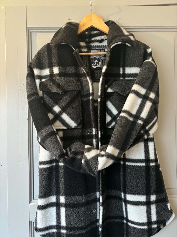 Black white coat