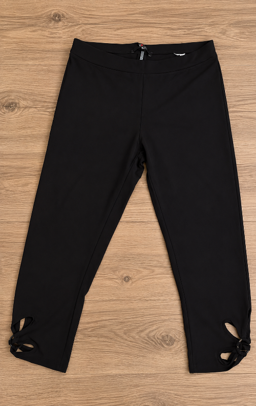 Svartar leggings með skrauti