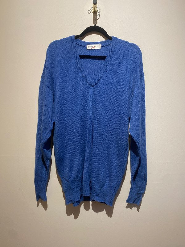 Blue wool sweater