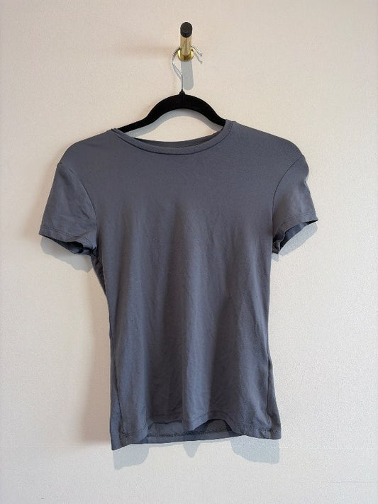 Blágrár stuttermabolur H&M