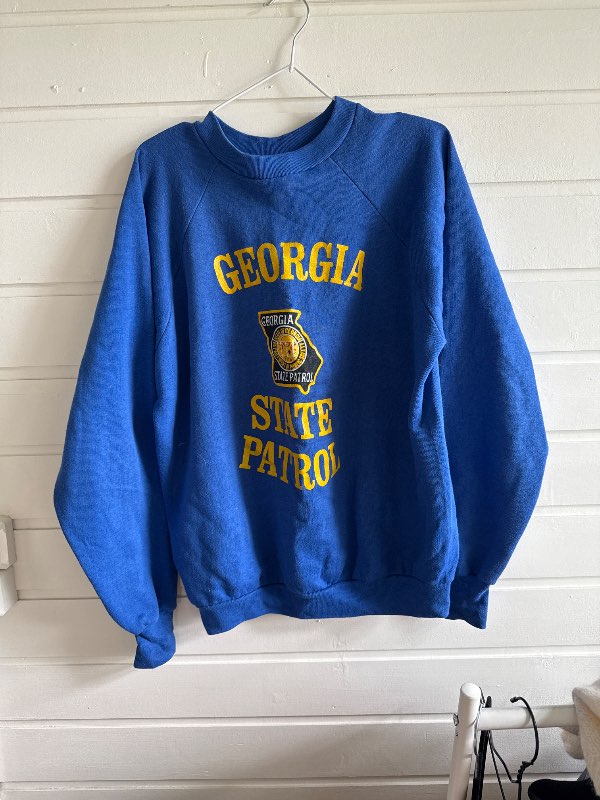 Blá georgia peysa