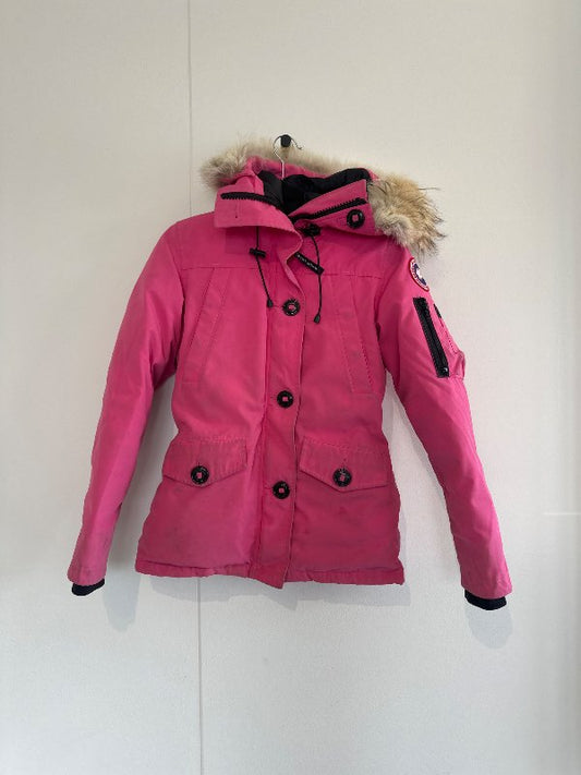 Canada goose Bleik úlpa