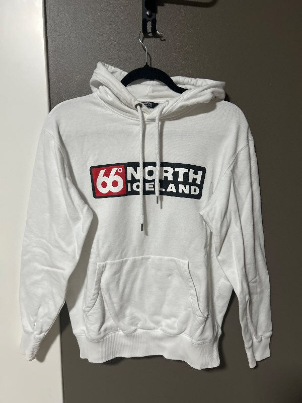 66 norður hettupeysa hvít
