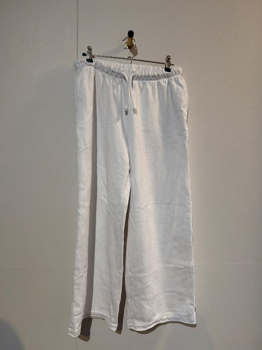 H&M sweatpants hvítar