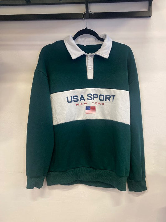 Usa peysa græn