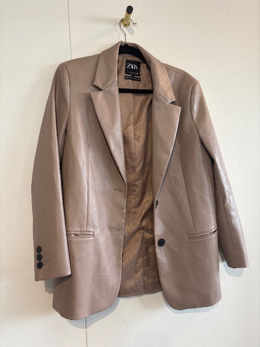 Zara pleðurblazer
