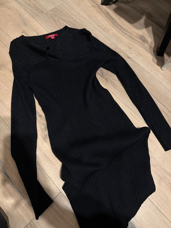 Guess knitted dress black