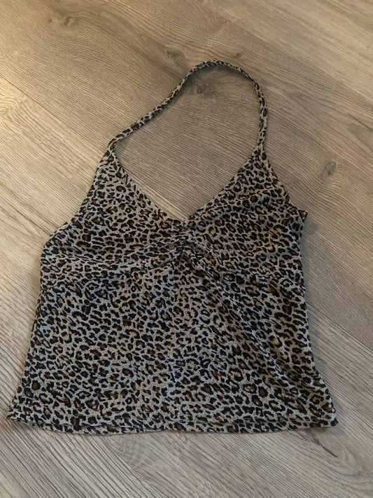 Leopard print toppur