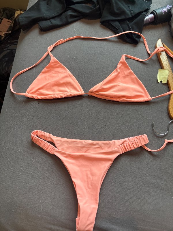 peach bikini