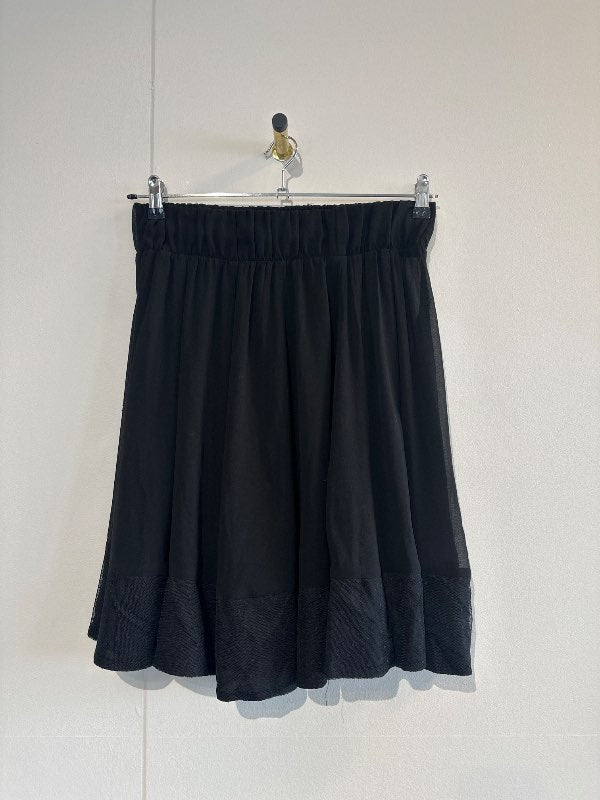 Svart blúndupils vintage