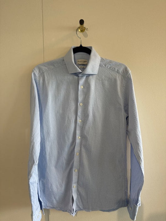 Bruun og stengade blá slim fit