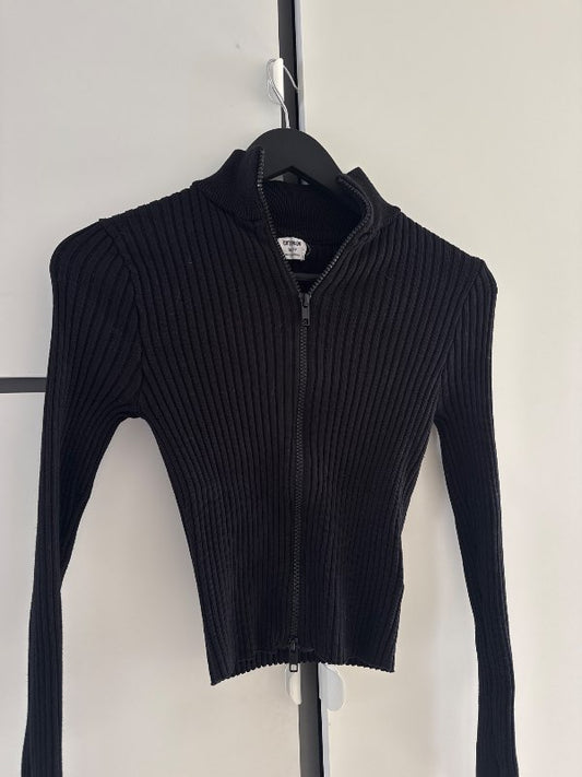 ASOS black zipper sweater