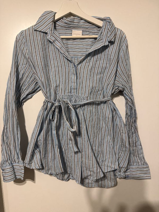 Mamalicious blue shirt