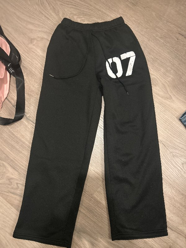 shein svartar jogging buxur