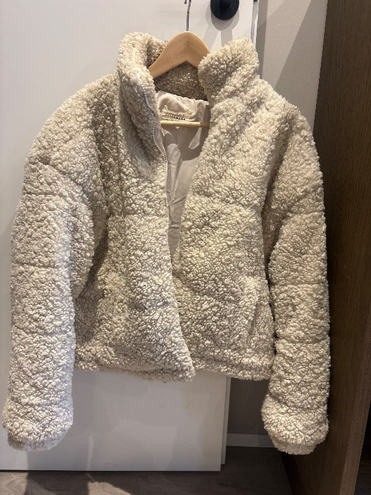 White puffy jacket