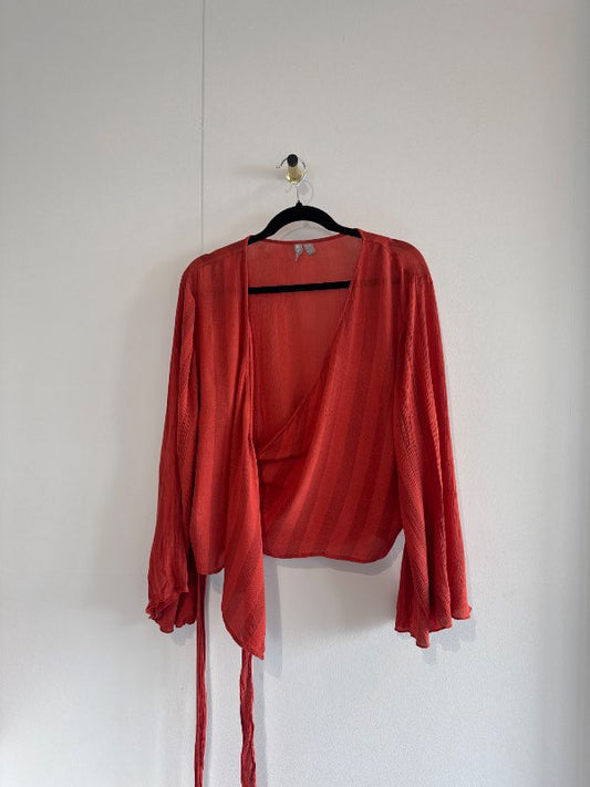 Asos rauð blússa