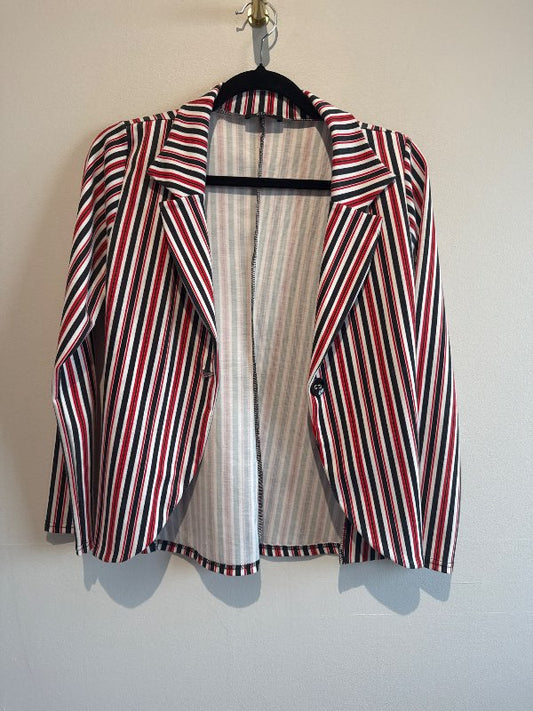 Rauður svartur blazer
