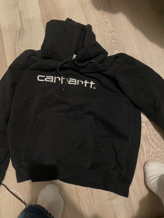 Carhartt svört hettupeysa