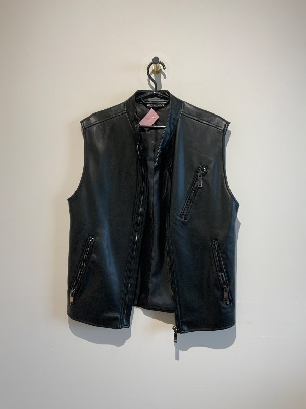 ZARA leather vest