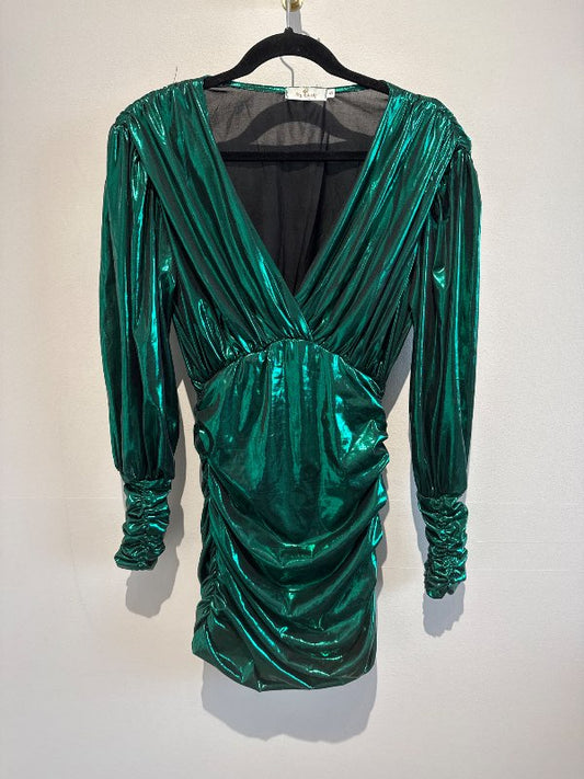 Grænn metallic kjóll
