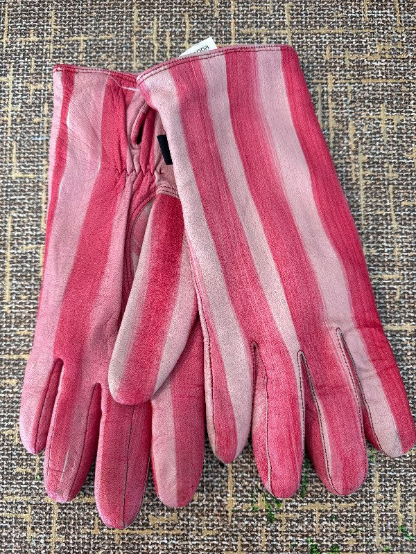 Leather mittens Sand