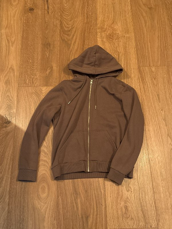 Brún h&m hettupeysa