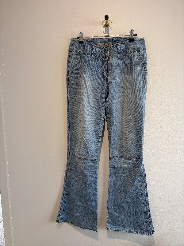 Ljósar gallabuxur vintage