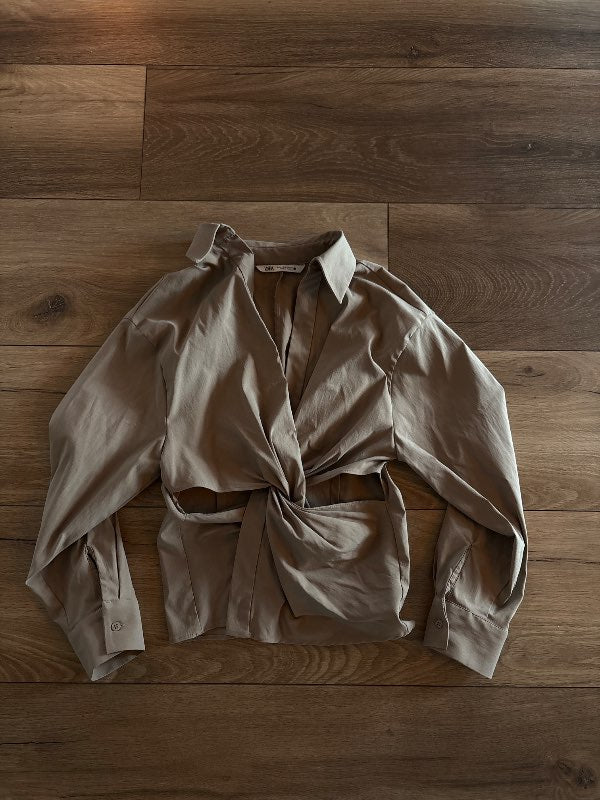 Zara skyrta beige