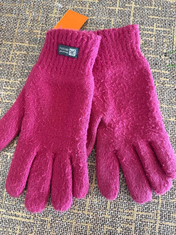 Vettlingar ull bleik