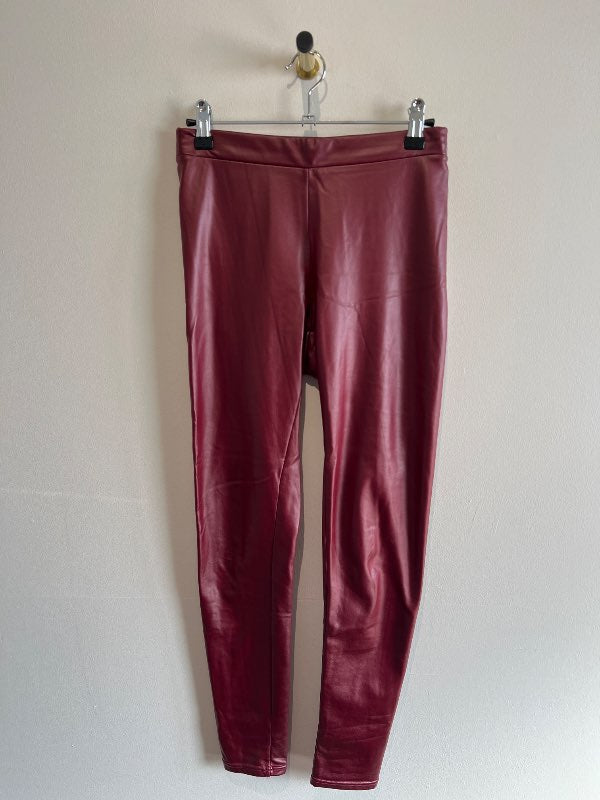 Warm leather pants