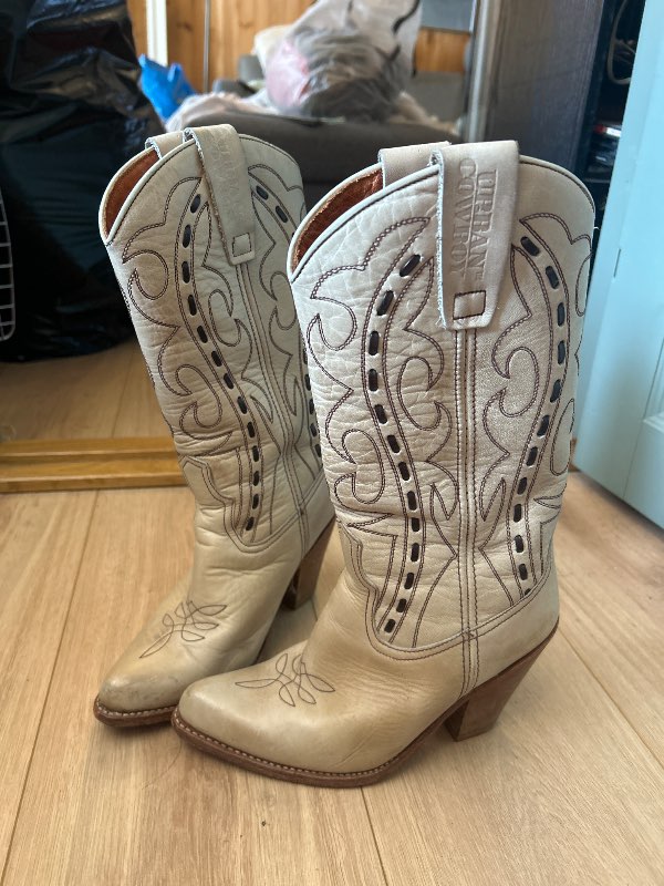 Leður Cowboy boots
