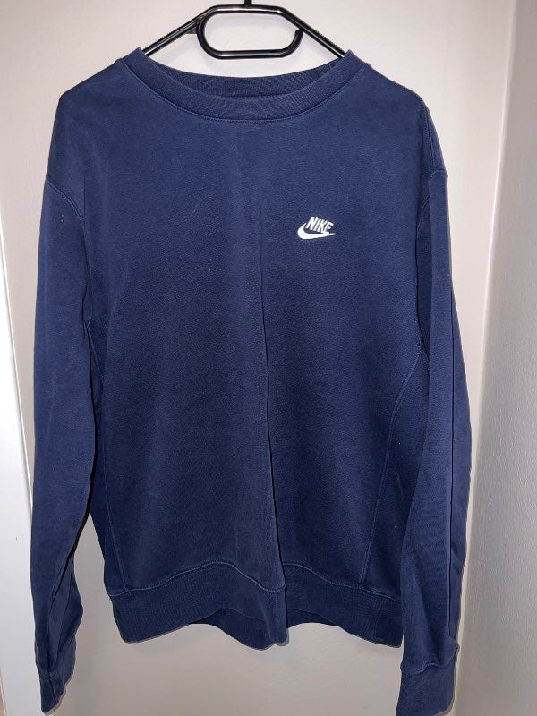 Dökk blá nike peysa án hettu