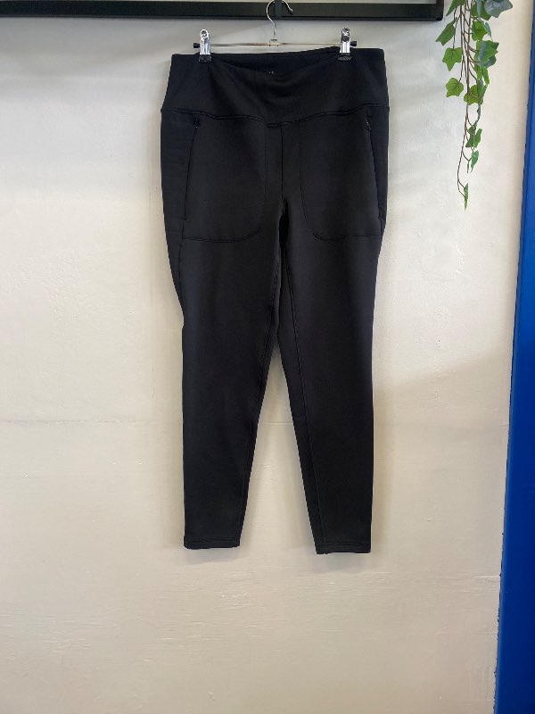 Svartar flísbuxur/leggins