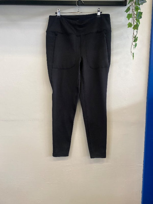 Svartar flísbuxur/leggins