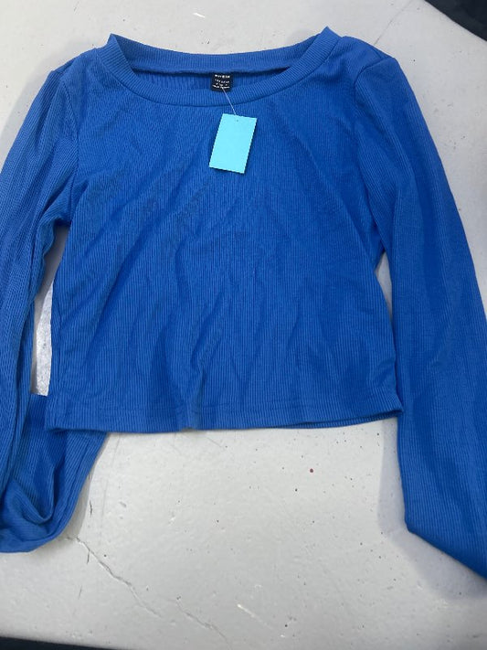 blár crop top