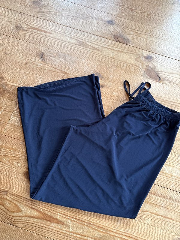 Wide pants Navy dark blue