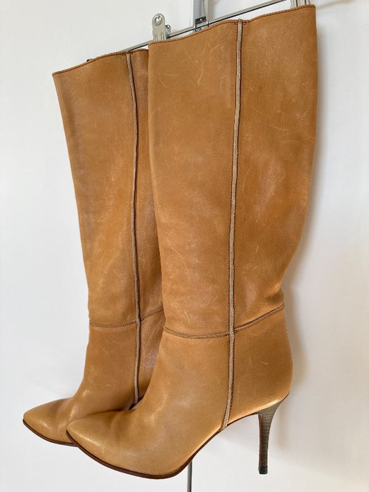 Leðurstígvél Boss ný