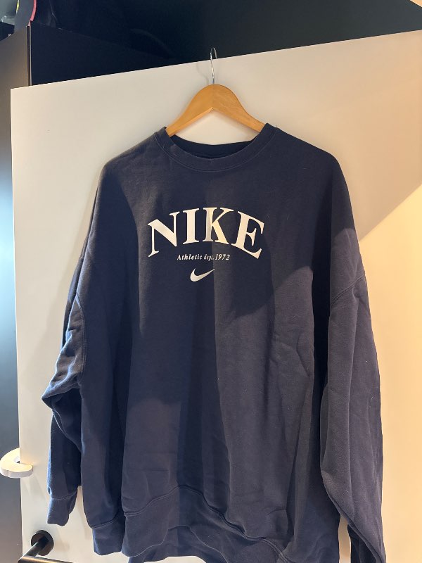 Nike blá oversized peysa