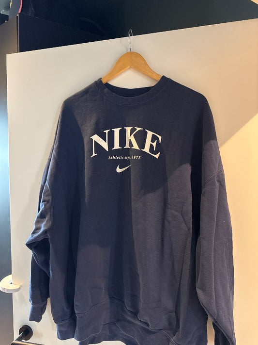 Nike blá oversized peysa