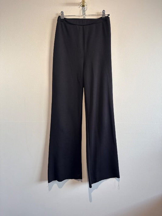 Black wide-leg pants