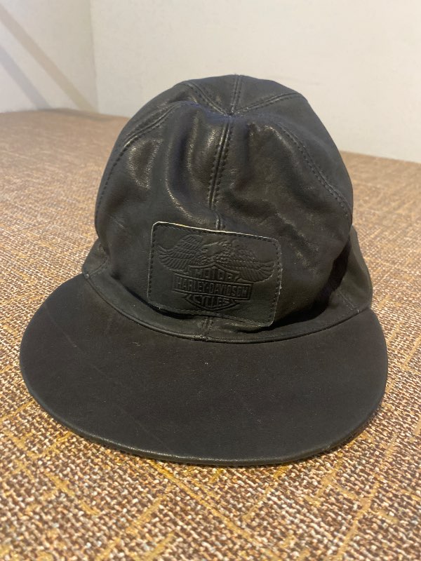 Leather Harley Davidson Hat