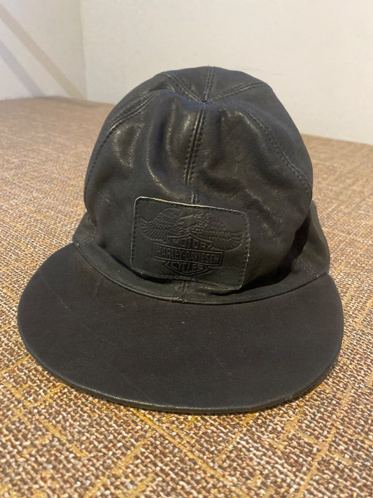 Leather Harley Davidson Hat
