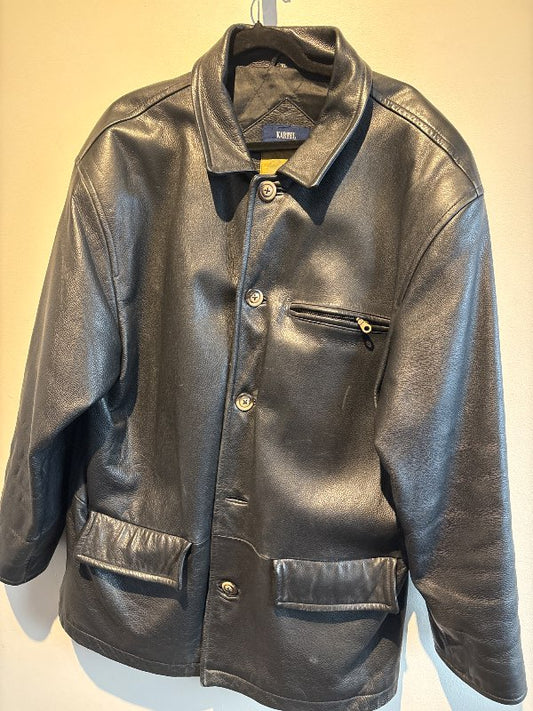 Leather jacket, men's