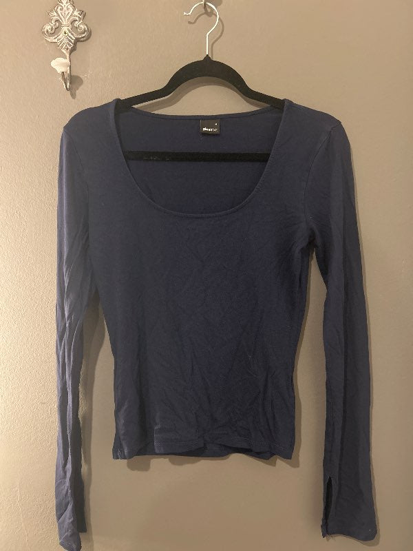 ginatricot langerma dökkblár