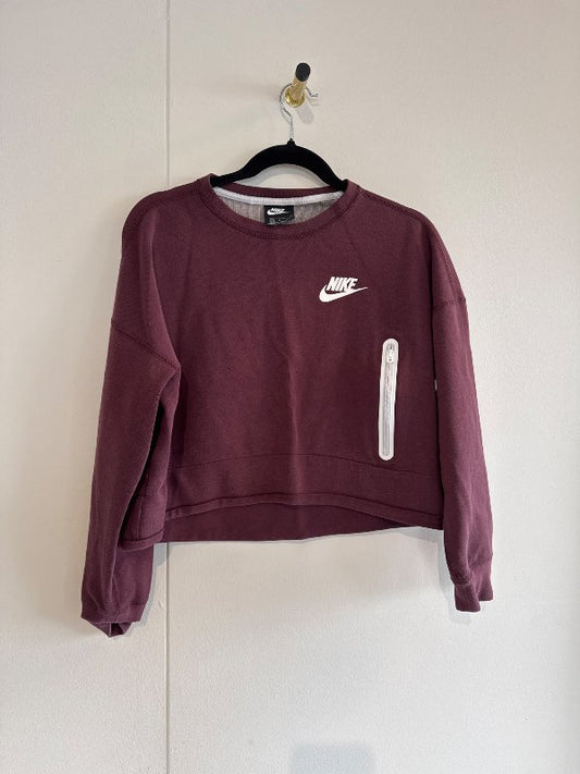 Nike peysa vínrauð