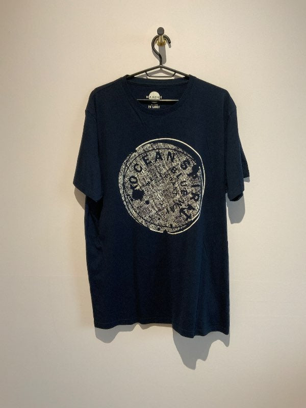 MARCUS T-shirt,navy ,,OCEAN SPIRIT”