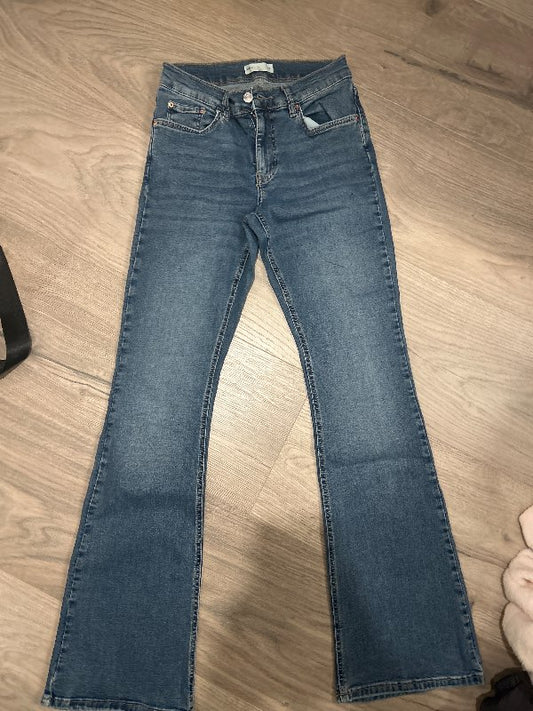 ginatricot bláar gallabuxur