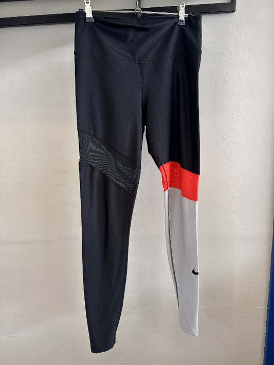 Nike svartar appelsínu leggings