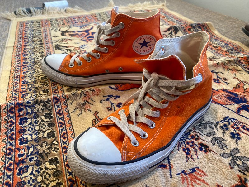 Orange Converse